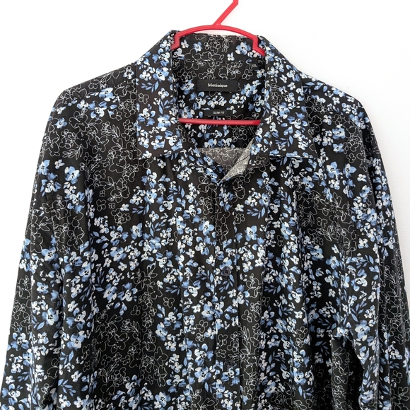 Matinique Men's Floral Dress Shirt 100% Cotton In Size XXL - Picture 1 of 9